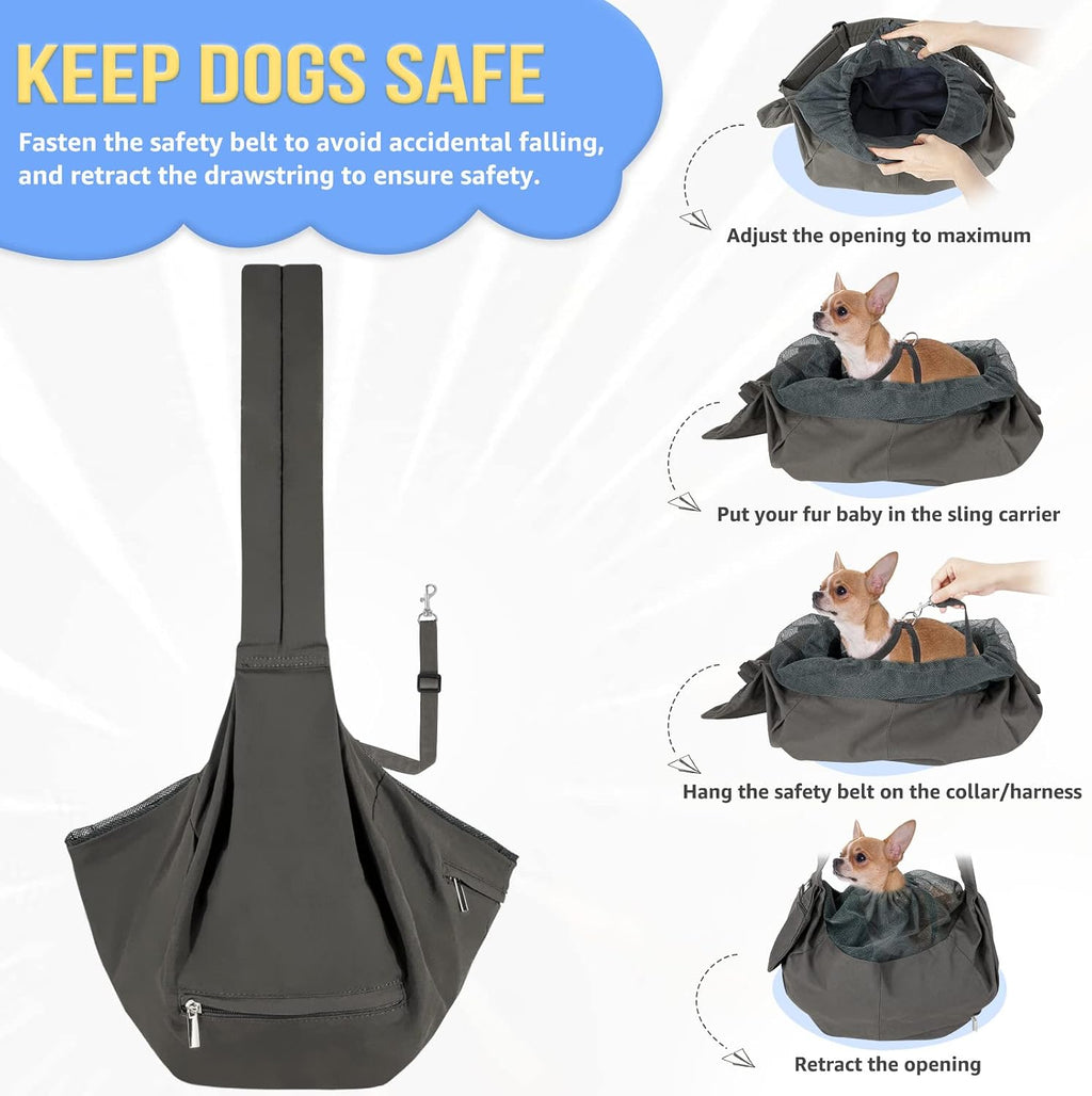 SlowTon Pet Carrier, Hard Bottom Support & Adjustable Padded Shoulder Strap