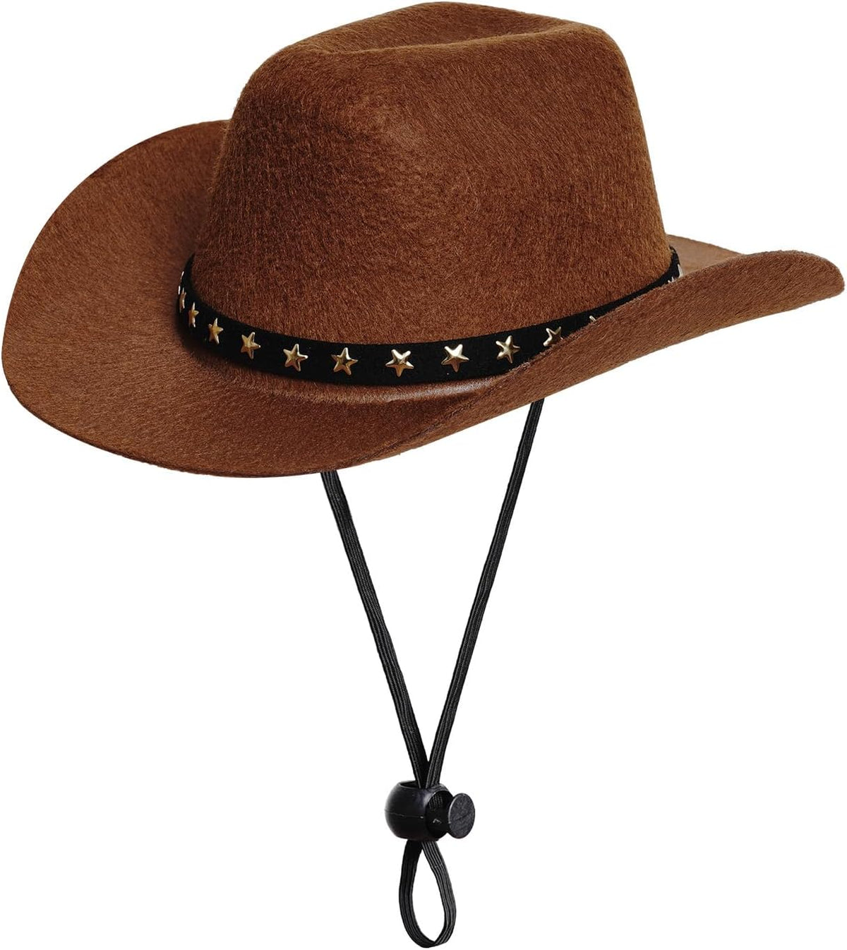 choyaxo Pet Cowboy Costume Cosplay Cap Halloween Costumes for Dogs Cat Pet Party Decoration Mini Cowboy Hat (Brown, Smal