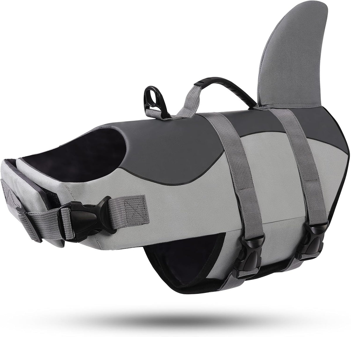 ASENKU Dog Life Jacket - Pet Safety Vest for Swimming & Boating, Shark Life Jacket with Floatation, Dog Lifesavers Swims