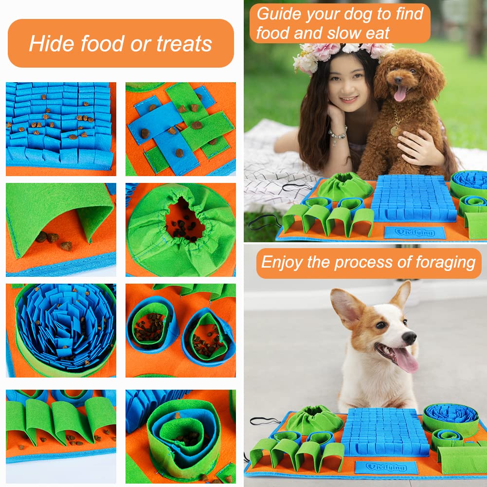Vivifying Snuffle Mat for Dogs, Interactive Dog Puzzle Toy for Boredom