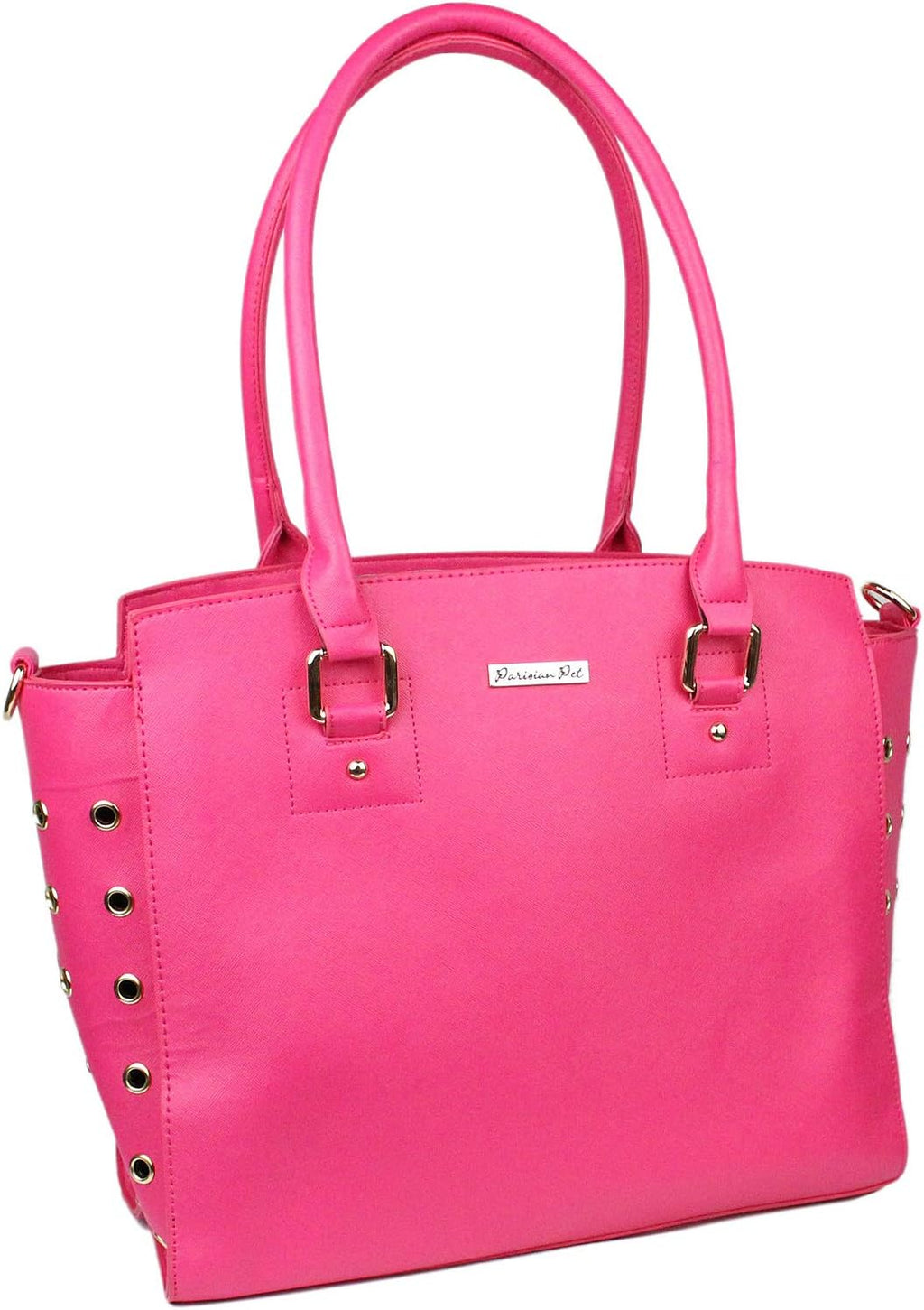 Parisian Pet Dog Purse – Hot Pink Breathable Pets Purse - Fashion Pet Carrier Purse - Leather Purse for Dog Carrying Sma
