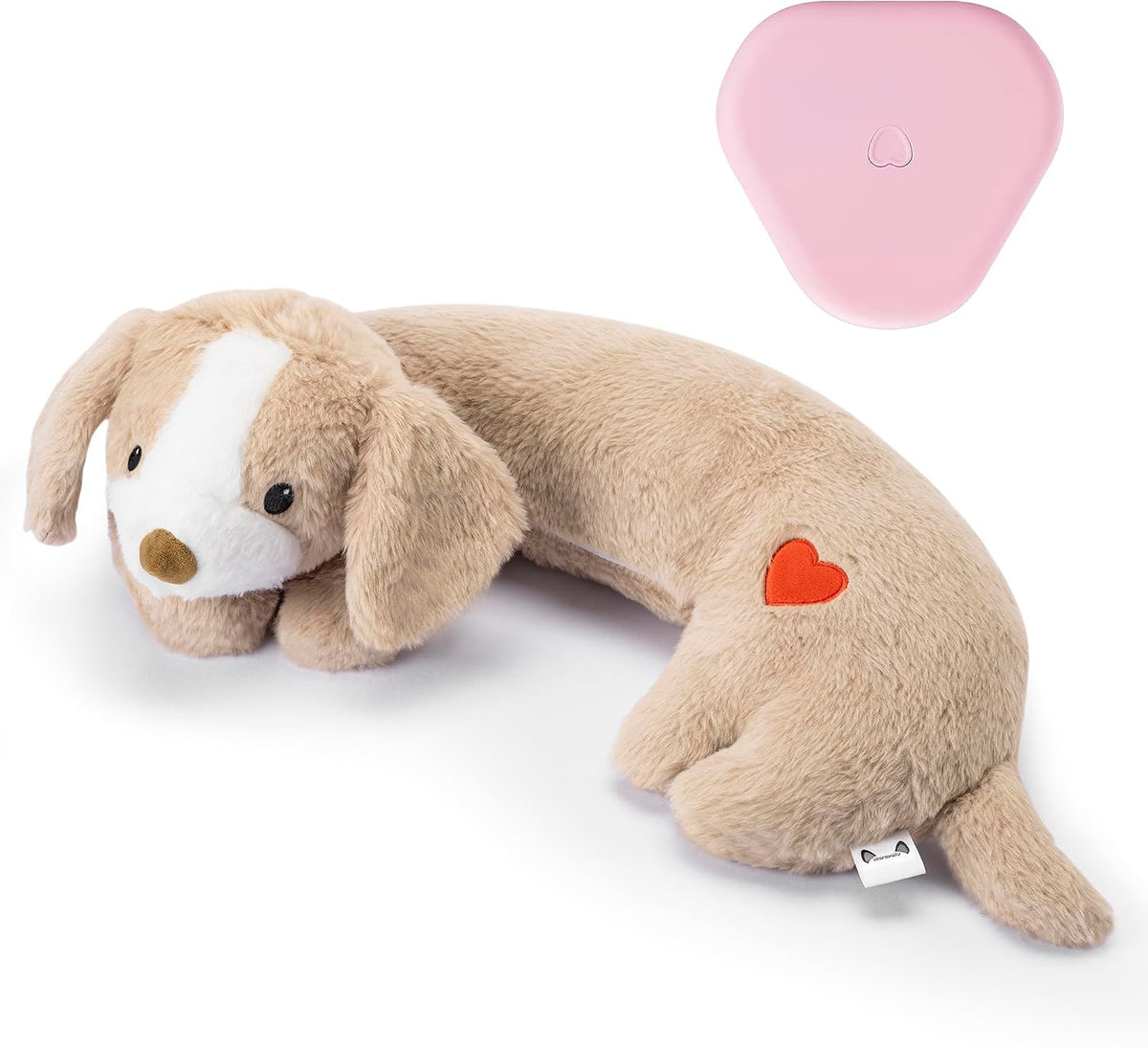 Moropaky Heartbeat Toy Puppy Heartbeat Stuffed Animal Heartbeat Plush Toy for Puppy, Dog Heartbeat Toy for Pet Anxiety R