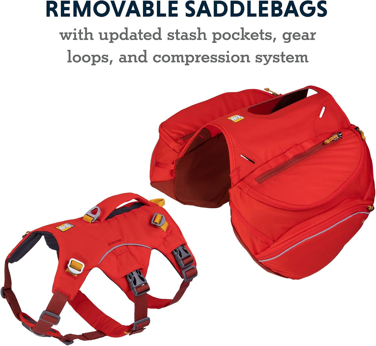 Ruffwear, Palisades Dog Backpack, Red Sumac, Large/X-Large