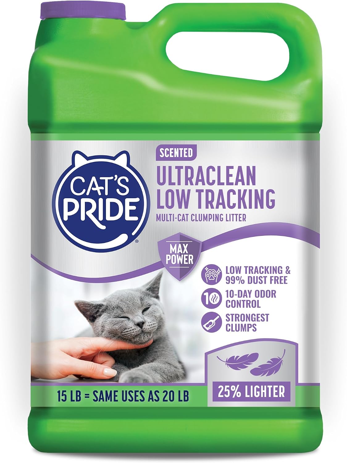 Cat's Pride UltraClean Low Tracking Powerful Clumping Litter Unscented 15lb
