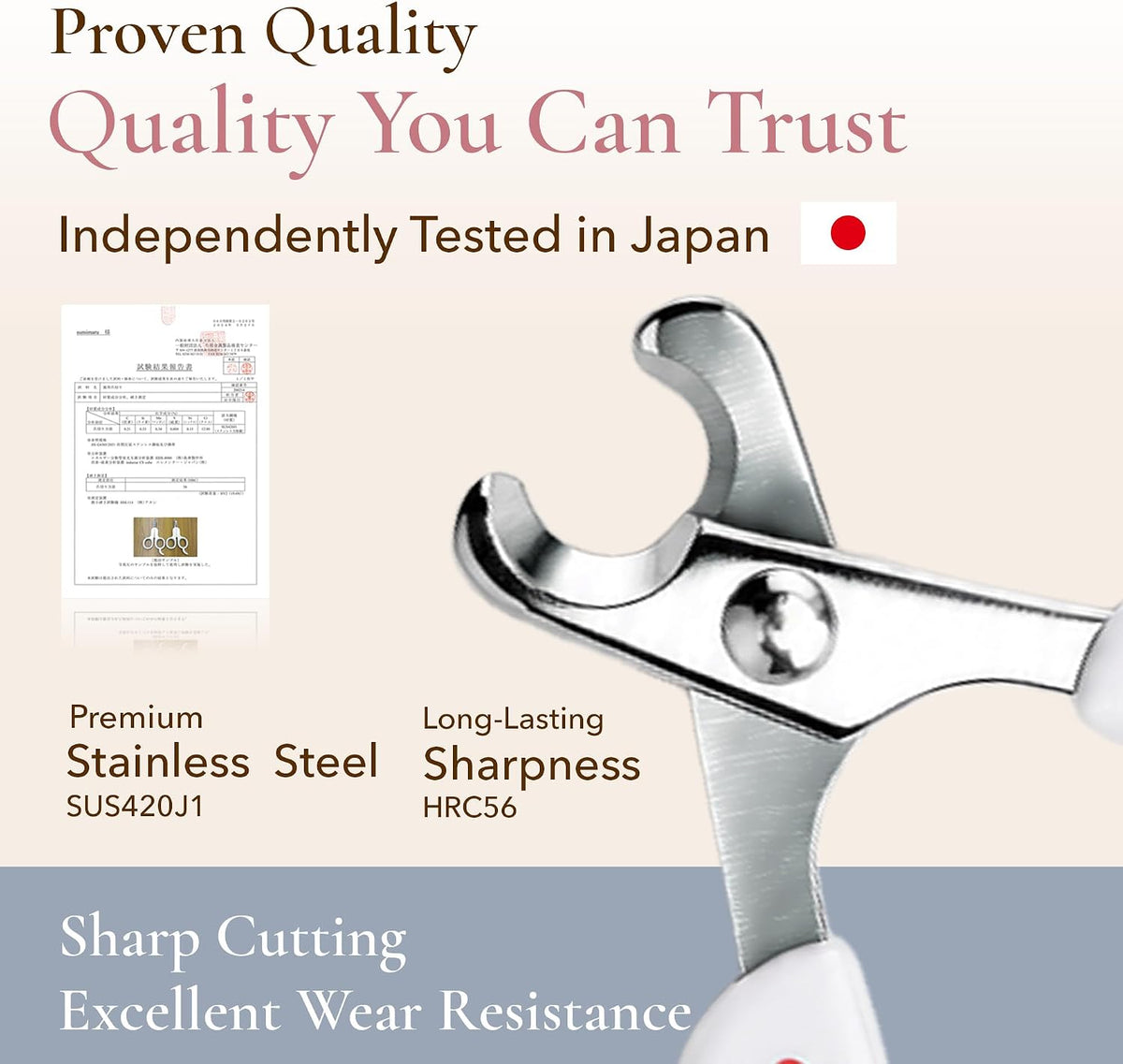 Cat Nail Clipper – Designed in Japan, Beginner Friendly, Guide & Video PINK