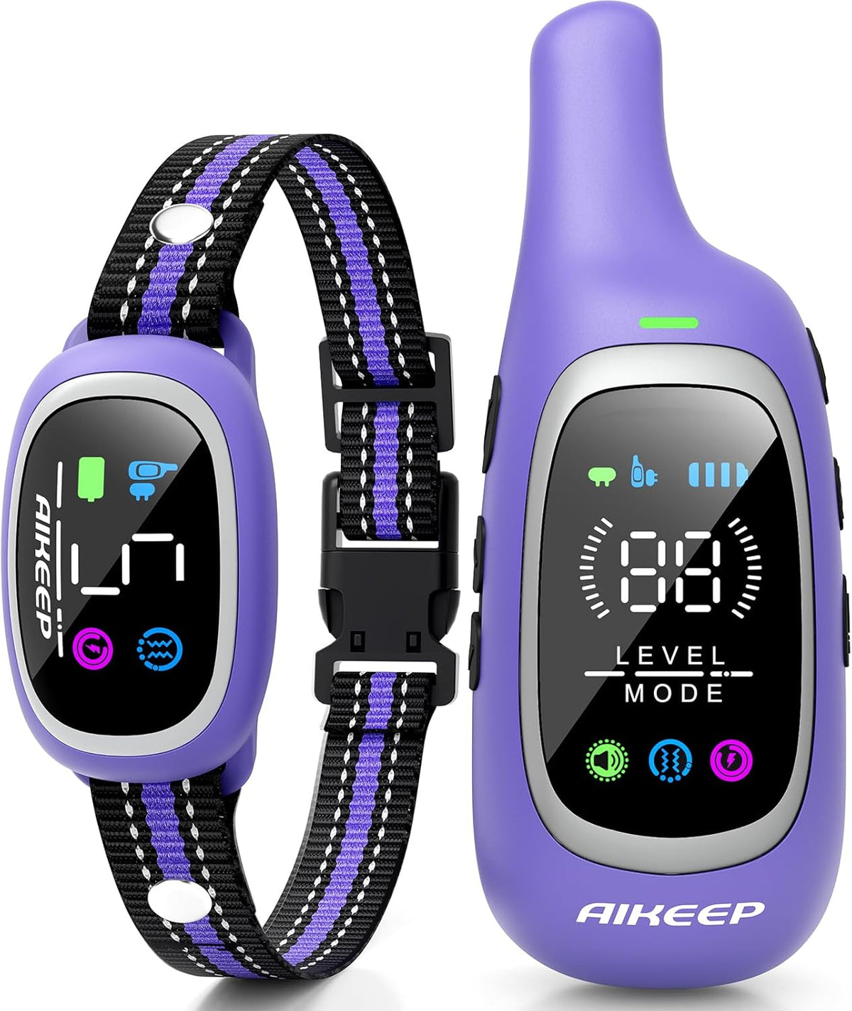 2-in-1 Dog Shock Collar and Bark Collar for Dogs – 3300FT Dog Training Collar with Remote, IP67 Waterproof e Collar with
