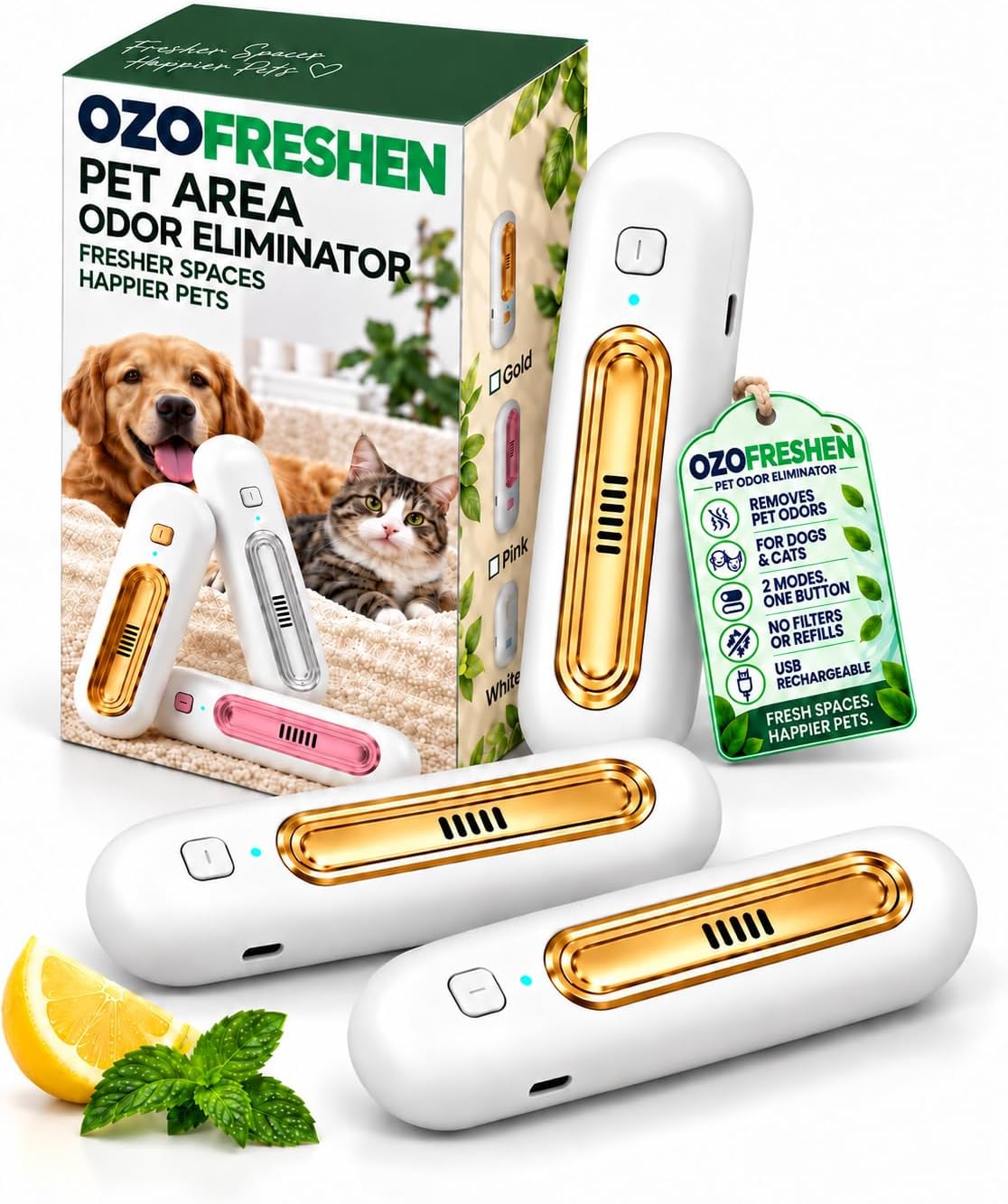 Odor Eliminator,Ozo Freshen for Cats and Dogs