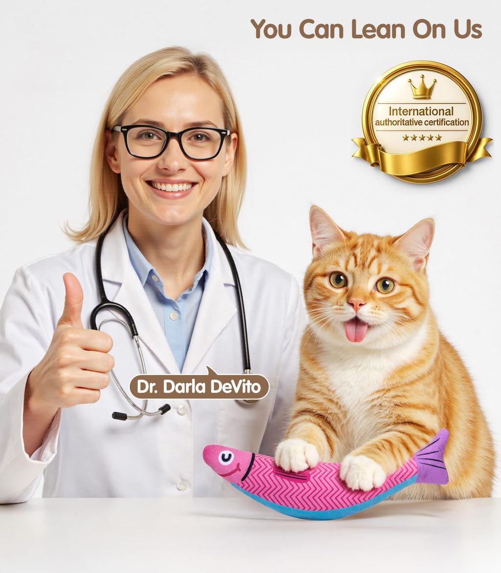 PetBusy Cat Toys with [5000 mg A+Natural Catnip & Silvervine] Kicker Fun