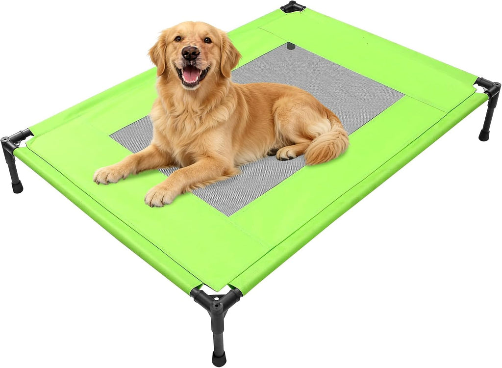Maerd Elevated Dog Bed,34"L x 24"W x 7"H Raised Cooling Cot for Medium Dogs