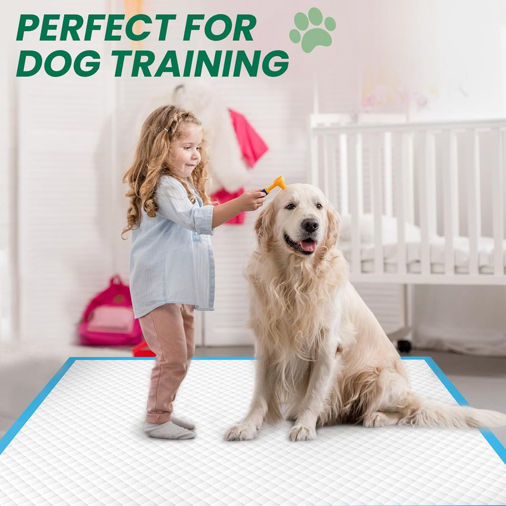 100 Count Large Dog & Cat Puppy Pee Pads - 28"x30" Absorbent Potty Training Pads | Leakproof Quick-Dry Disposable Pet Pa