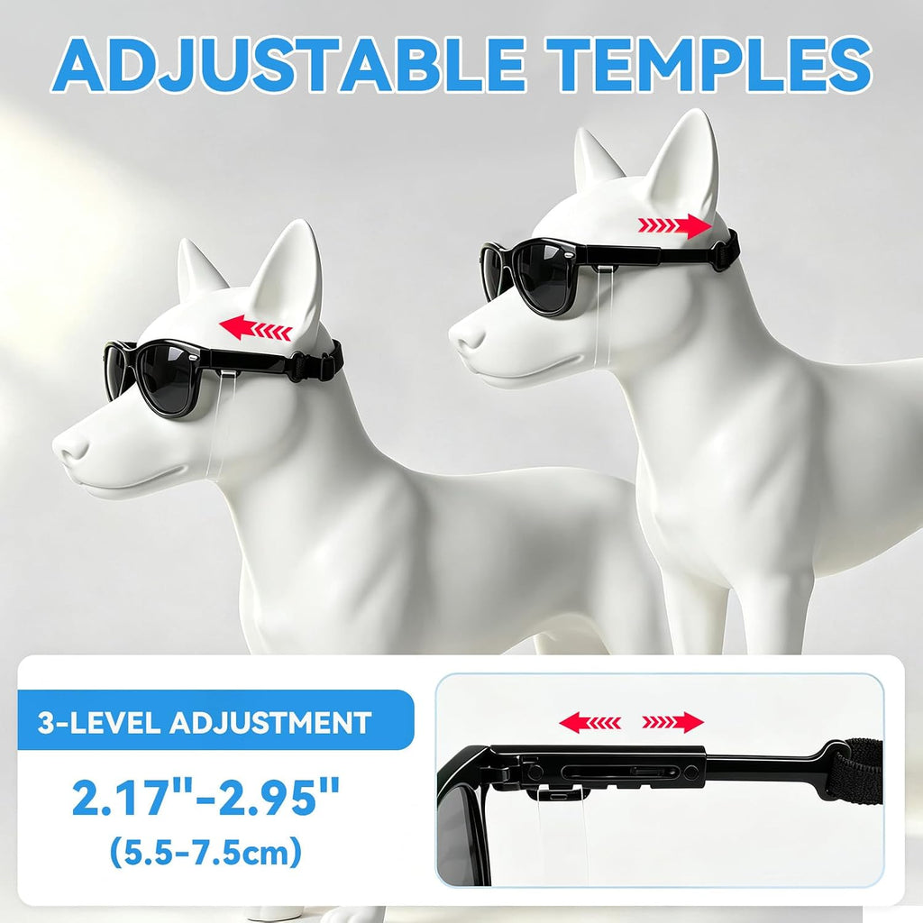 Dog Sunglasses for Medium Dogs, UV Protection Medium Dog Glasses Outdoors Riding Driving, Pet Aviator Sun Glasses Photos
