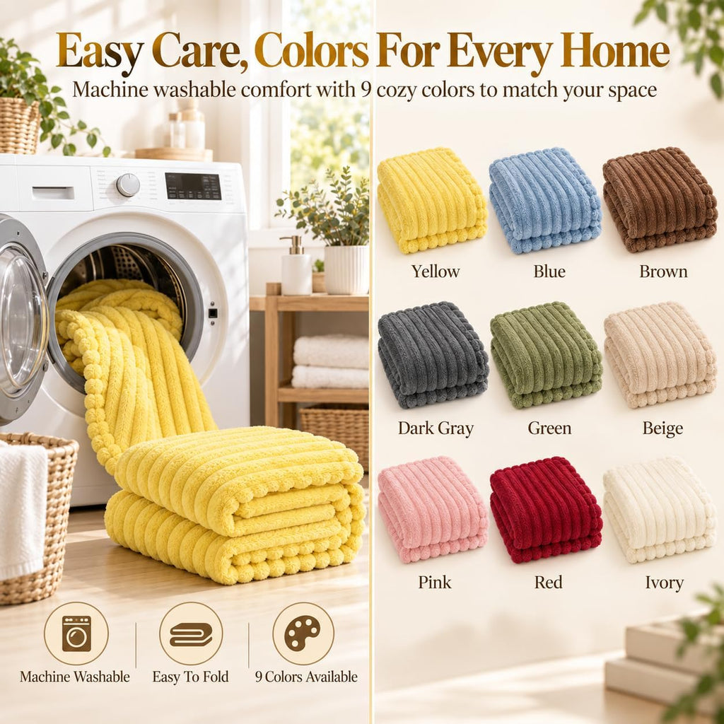Yellow Dog Blanket Emotional Support Blanket for Dogs Soft Plush Washable