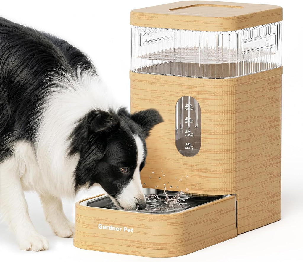 2.2 Gallon Automatic Dog Water Dispenser with Stainless Steel Bowl