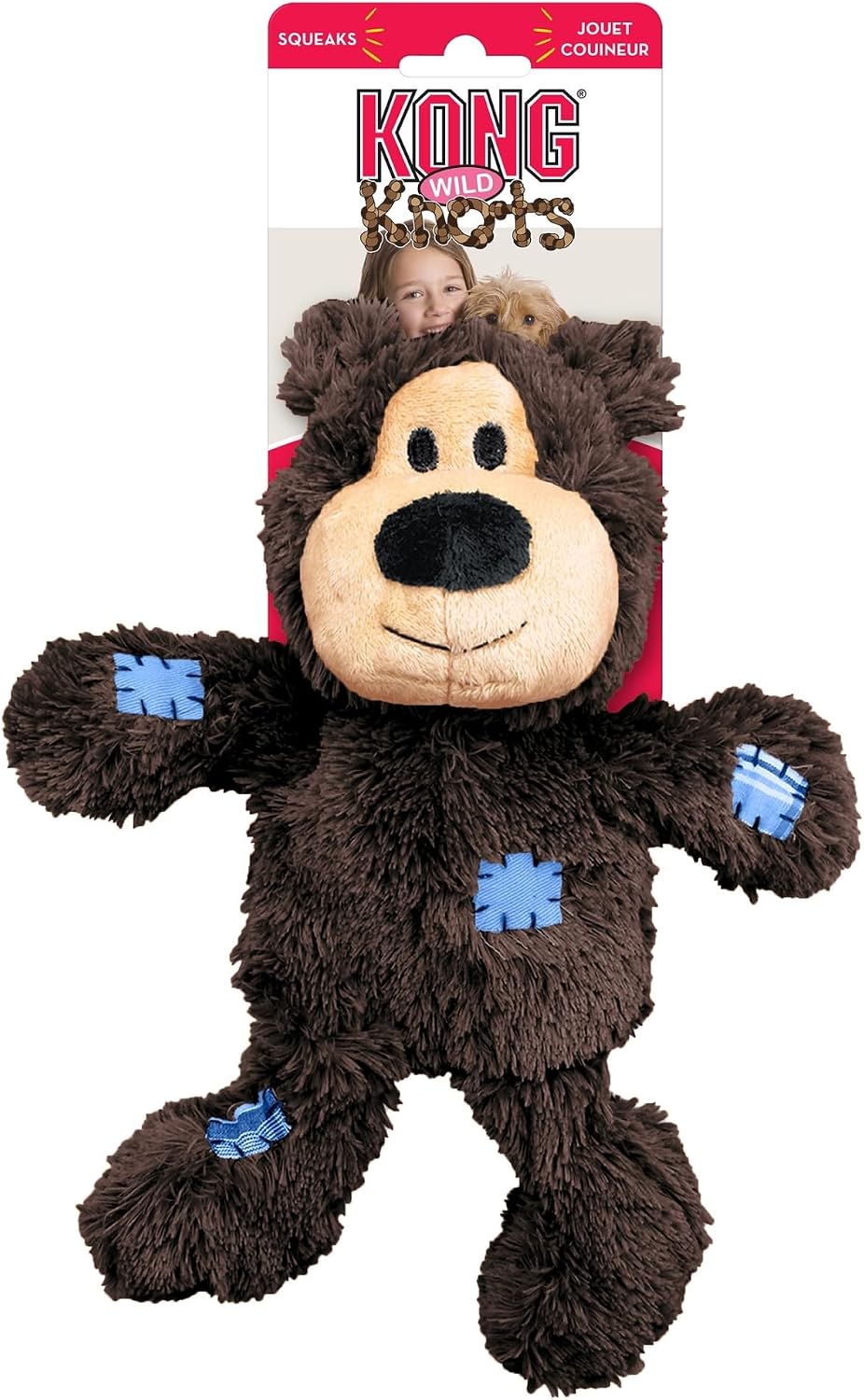 Kong Wild Knots Bear, Knotted Rope Plush Toy, for Medium/Large Dogs