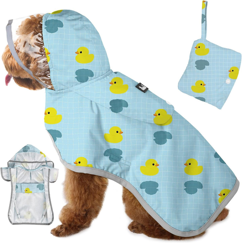 SlowTon Dog Raincoat, Waterproof Dog Rain Jacket with Clear Hooded, Y XL