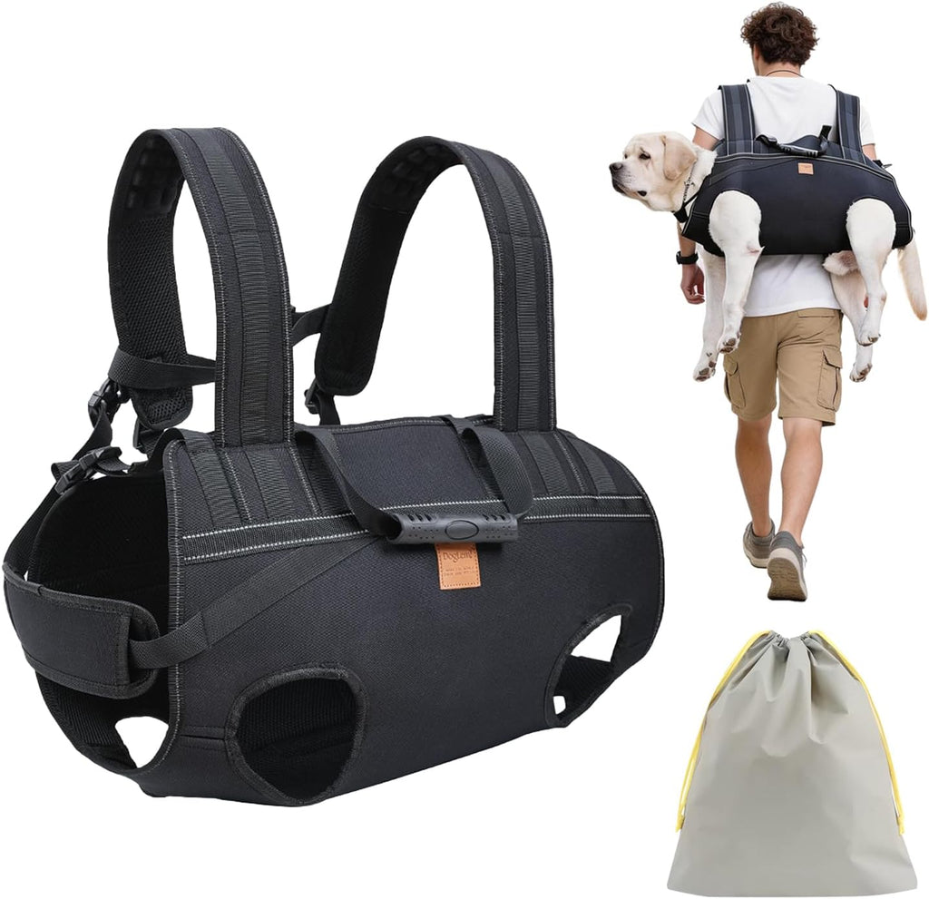 Large Dog Backpack for Hiking: Easy Carry 50-60 lbs Dogs for Entire Journey