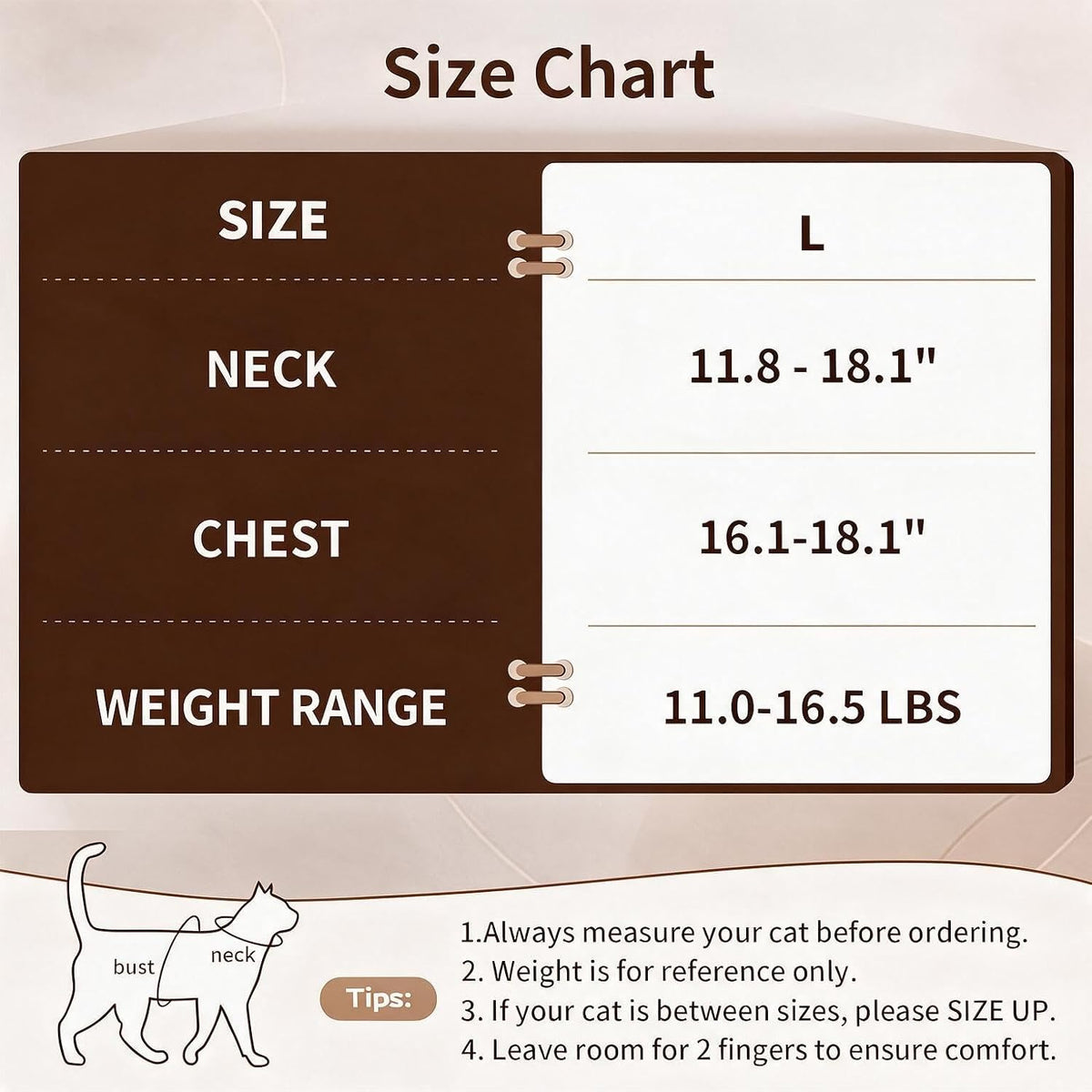 Large Cat Harness & Leash Set, Escape-Proof Soft Vest for Outdoor Walking