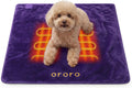 ORORO 2-Zone Heated Pet Blanket, Soft Portable Pet Mat (28" x 30")