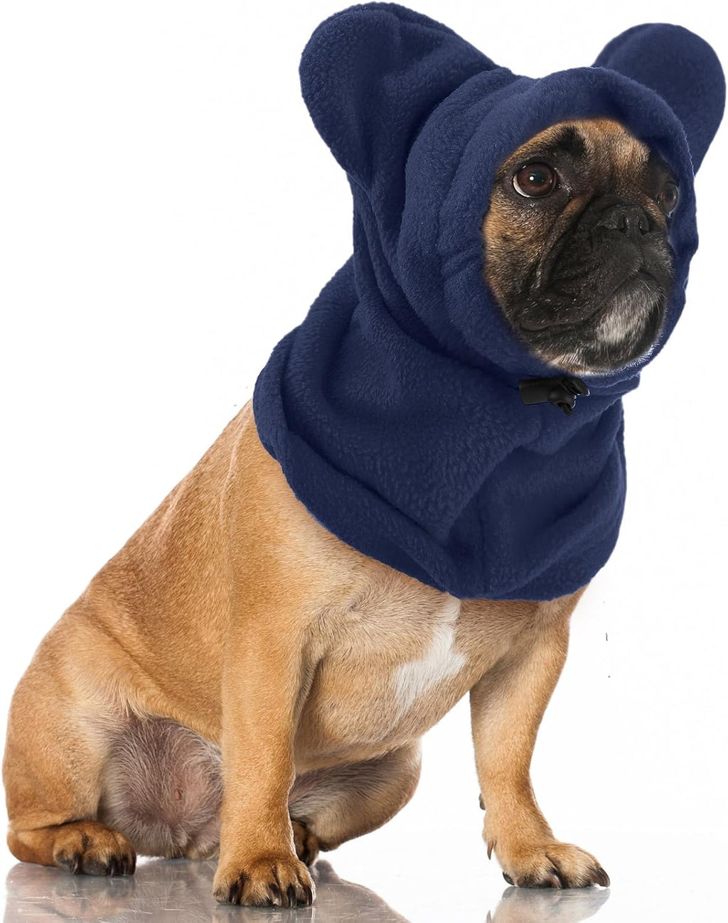 Winter Dog Hat Ear Muffs Pet Neck Warmer Hood, Ear Muff, Black, M