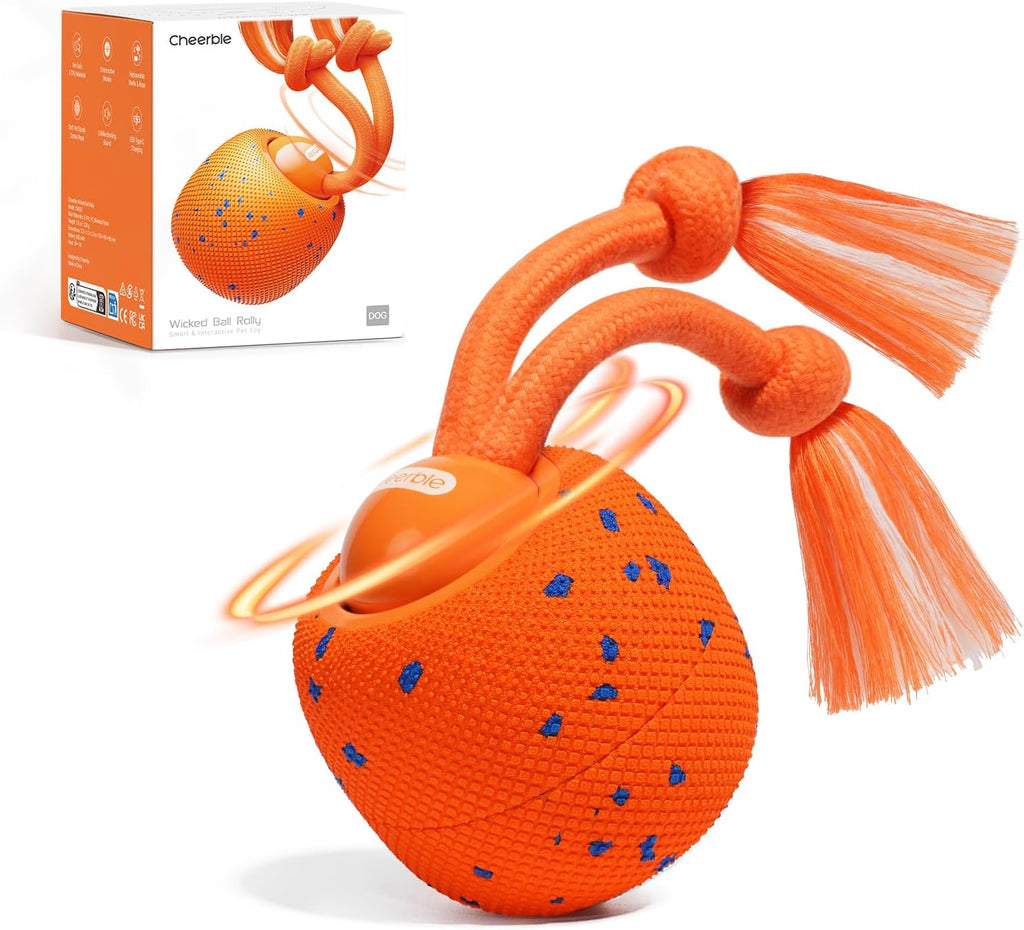 Cheerble Smart Interactive Dog Toy, Wicked Ball Rolly, Automatic Moving, Bouncing, Rotating, E-TPU Material, Active Roll