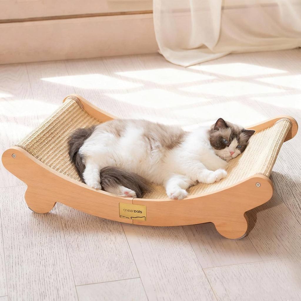 Sisal Cat Scratcher Bed for Indoor Cats Hammock for Scratching Pad Cat Chair Natural Sisal Scratch Post for Large Cats S