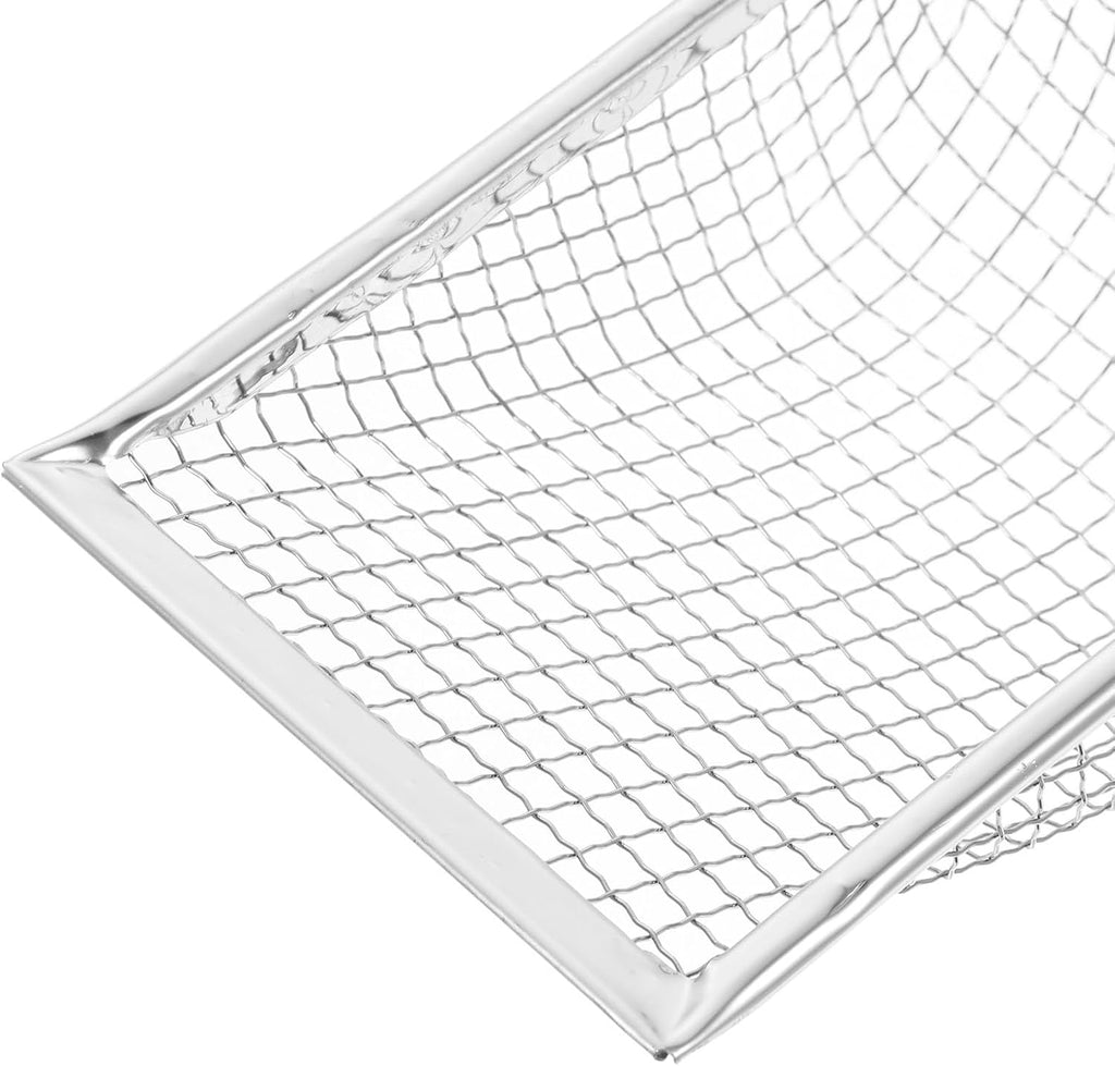 Stainless Steel Mesh Litter Shovel with Long Wood Handle for Terrariums