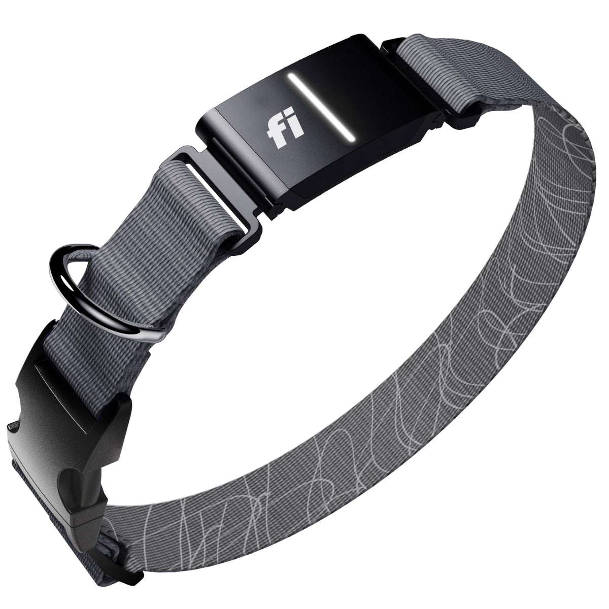 Fi Series 3+ Smart GPS Dog Collar & Pet Tracker, Gray, Large