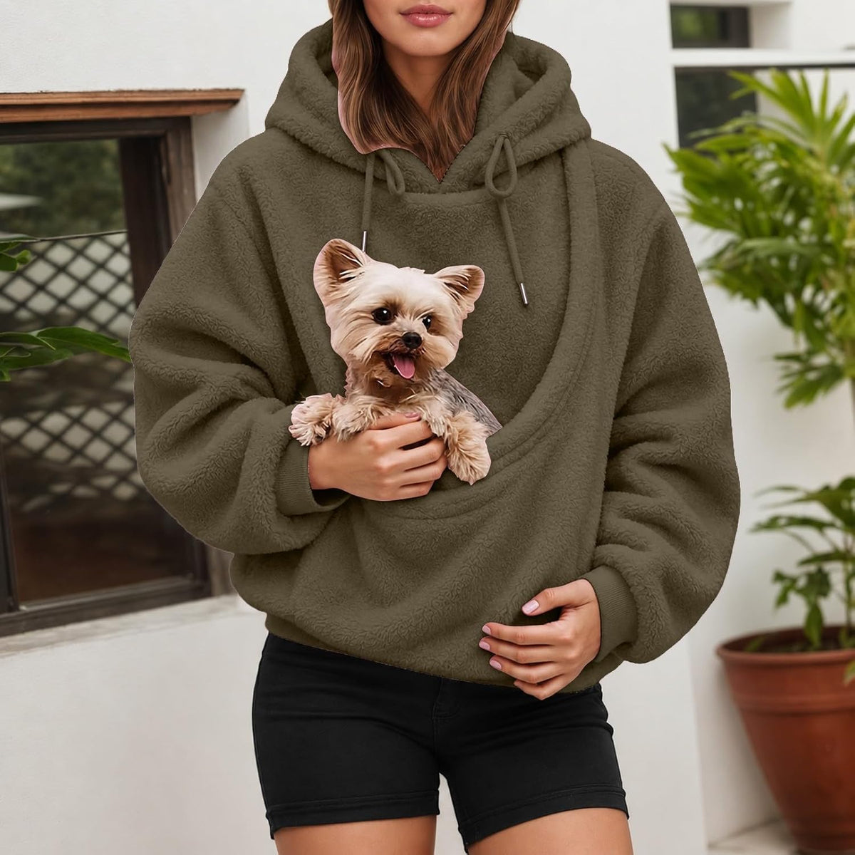 S-5XL Pet Pouch Hoodie,Hoodies with Dog Pouch,Cat Hoodie with Pouchs,Pet Carrier Holder Long Sleeve Pullover Tops