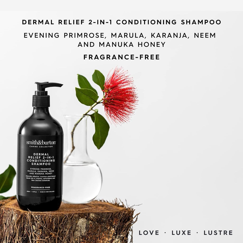 smith&burton Dermal Relief & Repair Care System for Dogs & Cats, Conditioning Shampoo, Topical Spray & Heal Balm for All