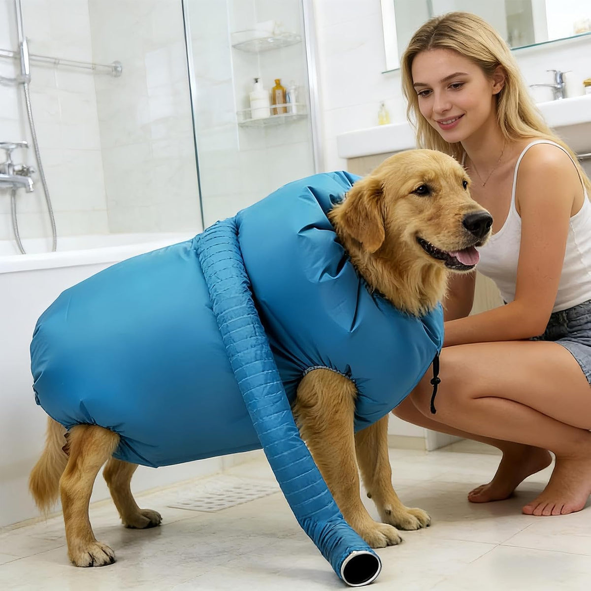 Dog Quick Drying Bag | Pet Air Circulation Blower Sack