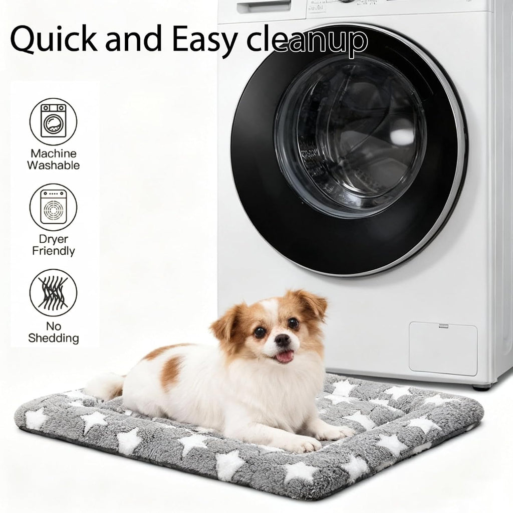 Dog Bed Mat, Reversible Crate Pad, Machine Washable for Small Dogs