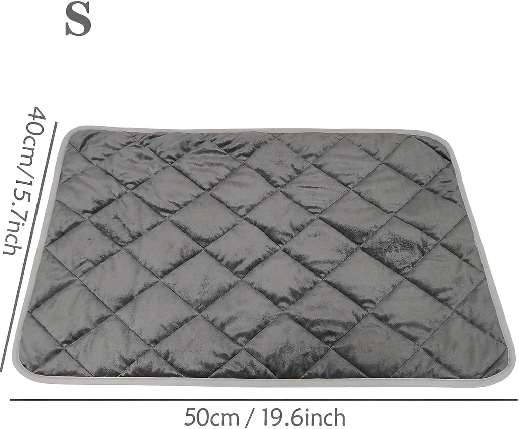 Self-Warming Pet Mat, Gray Anti-Slip Cat and Dog Bed, 16 * 20in
