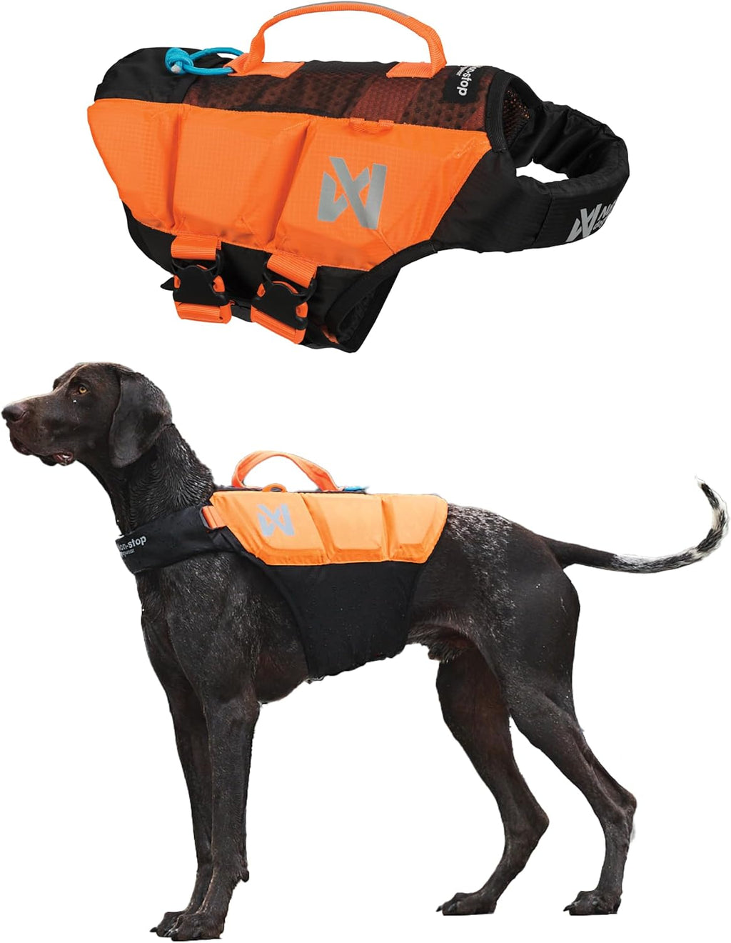 Non-stop dogwear Protector Life Jacket, Innovative Dog Life Jacket, Breathable Dog Swimming Vest with Ergonomic Design f