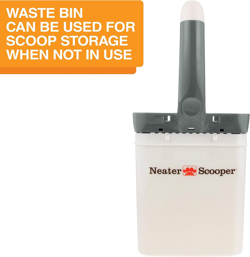 Neater Pet Brands Neater Scooper Standard Litter Scoop, 60 Refill Bags – Mess-Free Cat Litter Scooper with Bag, Spill-Pr