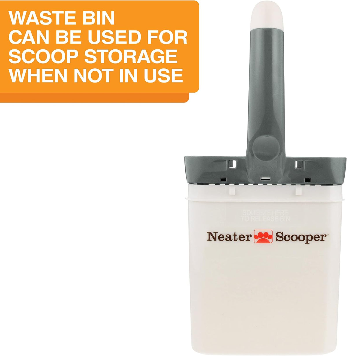 Neater Pet Brands Neater Scooper Standard Litter Scoop, 60 Refill Bags – Mess-Free Cat Litter Scooper with Bag, Spill-Pr