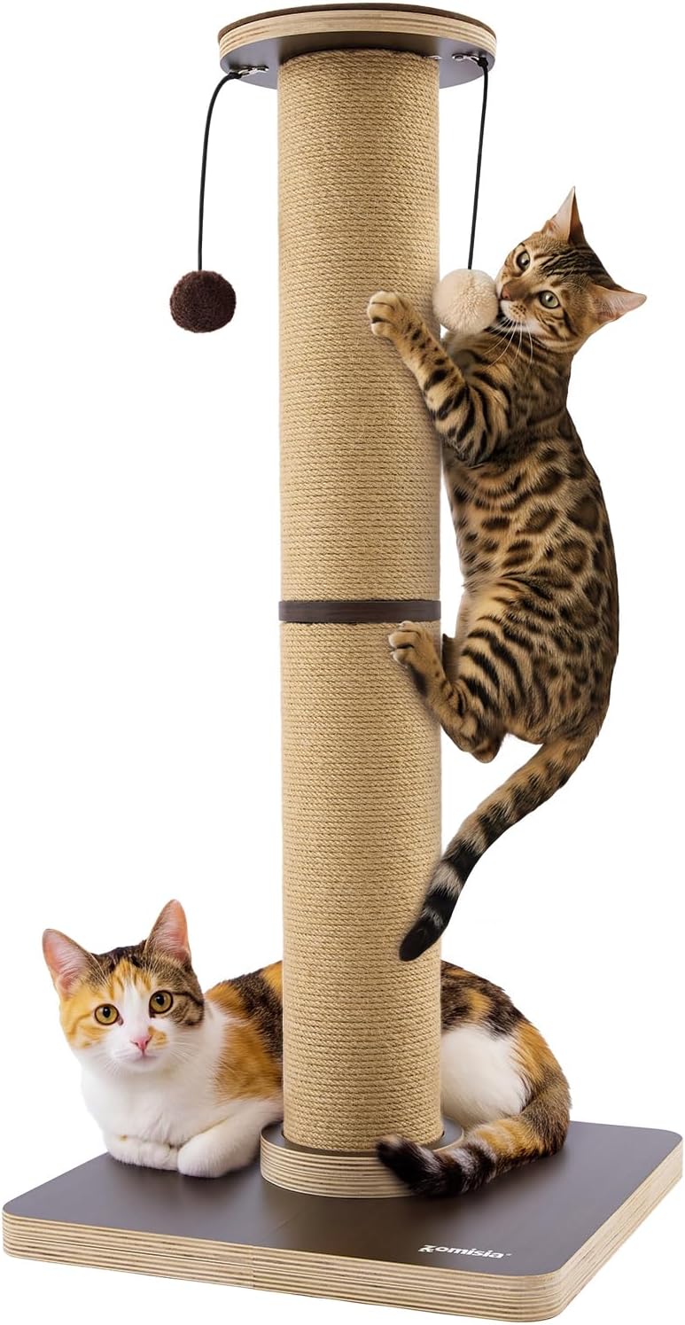 35'' Tall Cat Scratching Post for Indoor Cats Adults