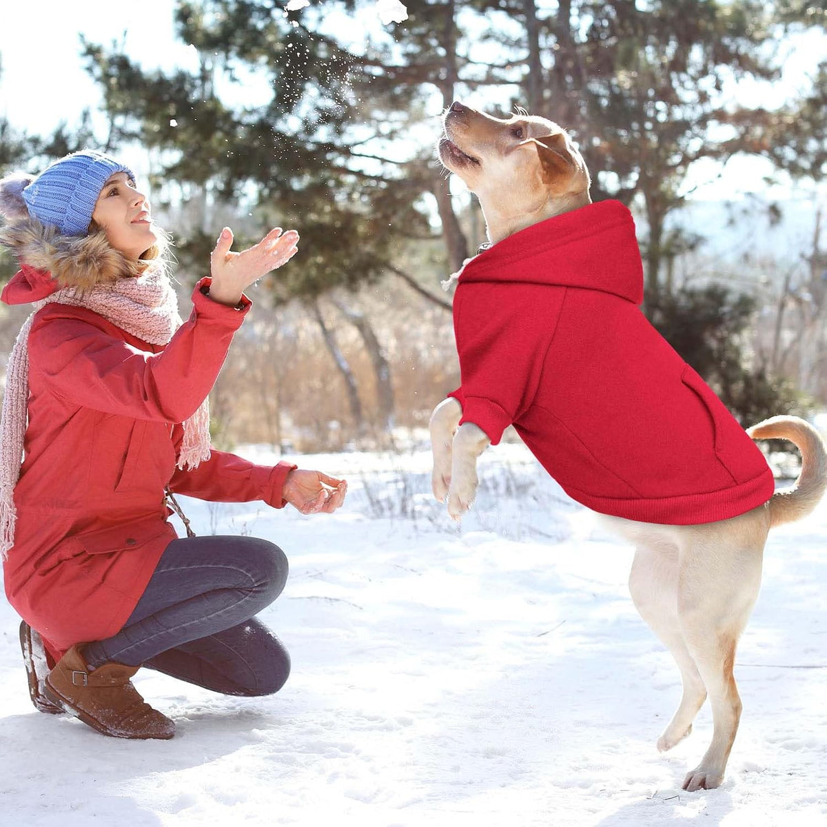 Dog Sweaters,Dog Hoodie Clothes Sweater for Small Medium and Large Dogs