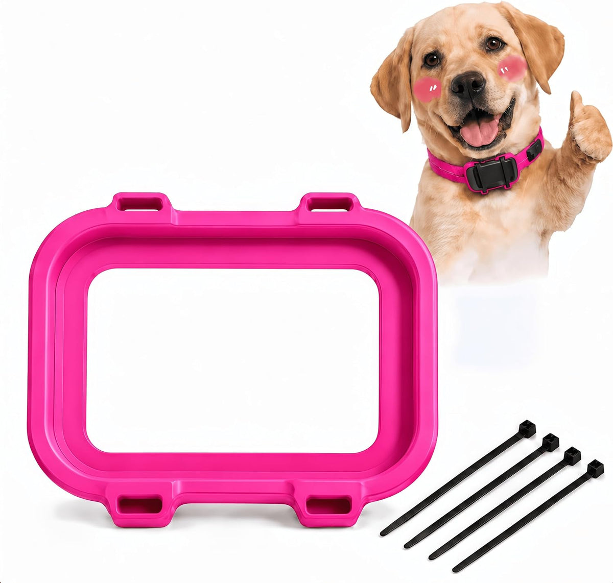 Dog Collar Tracker Holder Compatible with Fi Mini, Open Charging Port Mount (Blue)