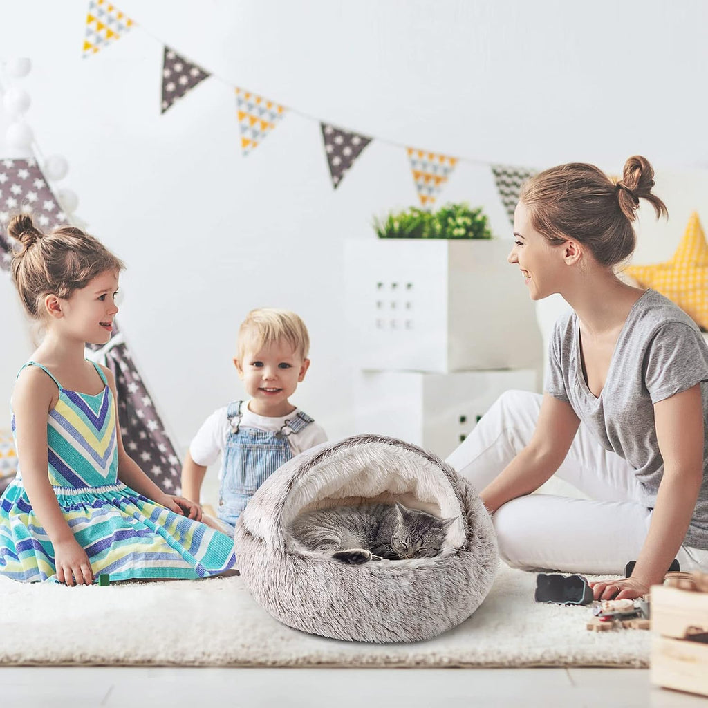 Cat Bed, Cat Beds for Indoor Cats with Covered Hooded