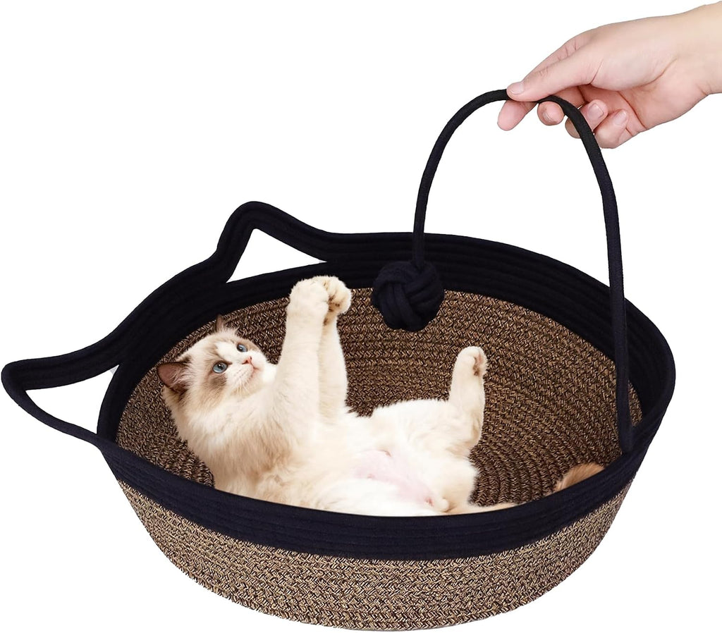 Stimulicat Handwoven Cat Basket,Instinct Basket for Cats Basket Bed