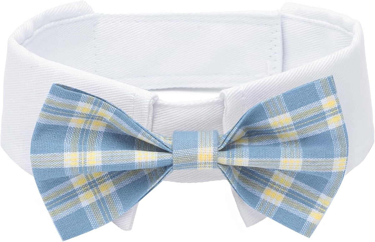 Segarty Dog Bow Tie for Neck Girths 16.5-21.2 in, Adjustable Bowtie Collar for Extra Large Dogs, Dog Neck Tie Tuxedo Com