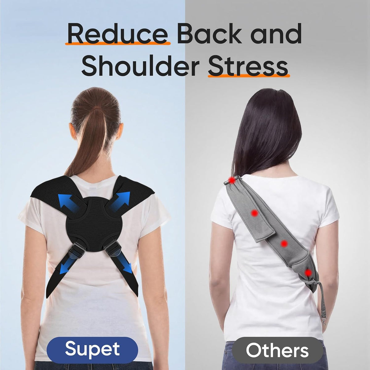 Supet Dog Sling Carrier for Pets, Adjustable Hands Free Front Chest Pouch