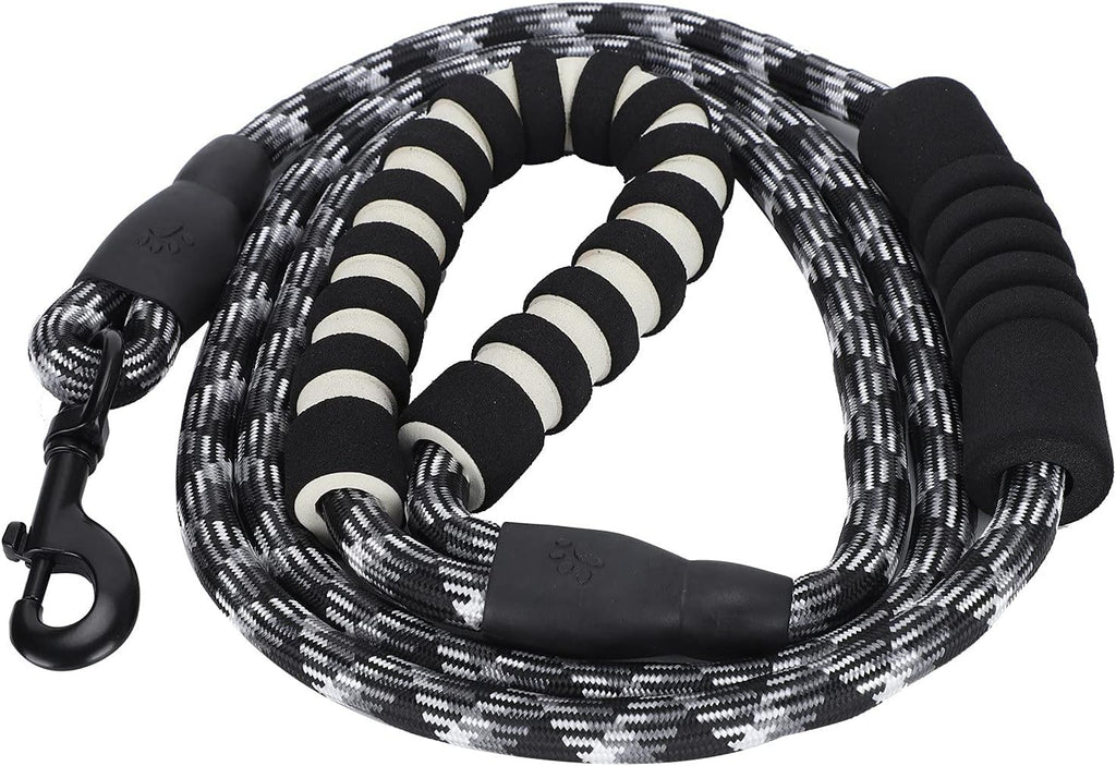Reflective Dog Leash, Padded Handle 360 Swivel Hook for Walking