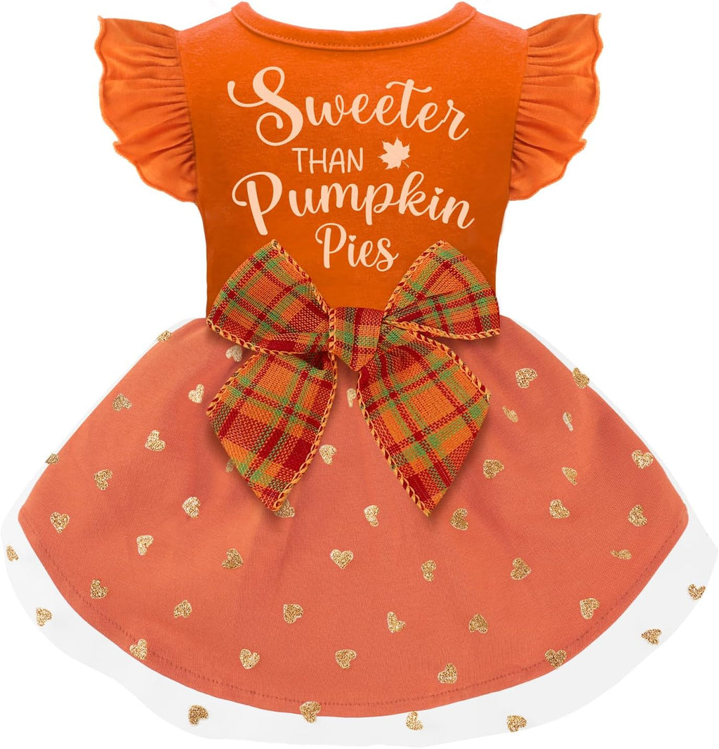 Dog Birthday Girl Dress Ruffle Dog Dress with Sparkly Pink Bowknot Tulle Birthday Princess Pet Clothes for Small Medium 
