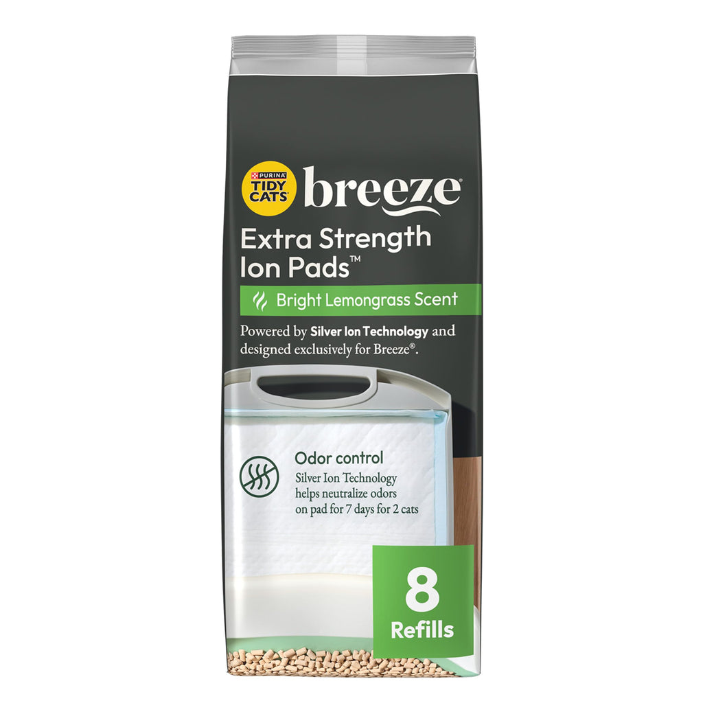 Purina Tidy Cats Cat Litter Breeze Pads Refill Pack Multi Cat Litter Pads - 8 ct. Bag
