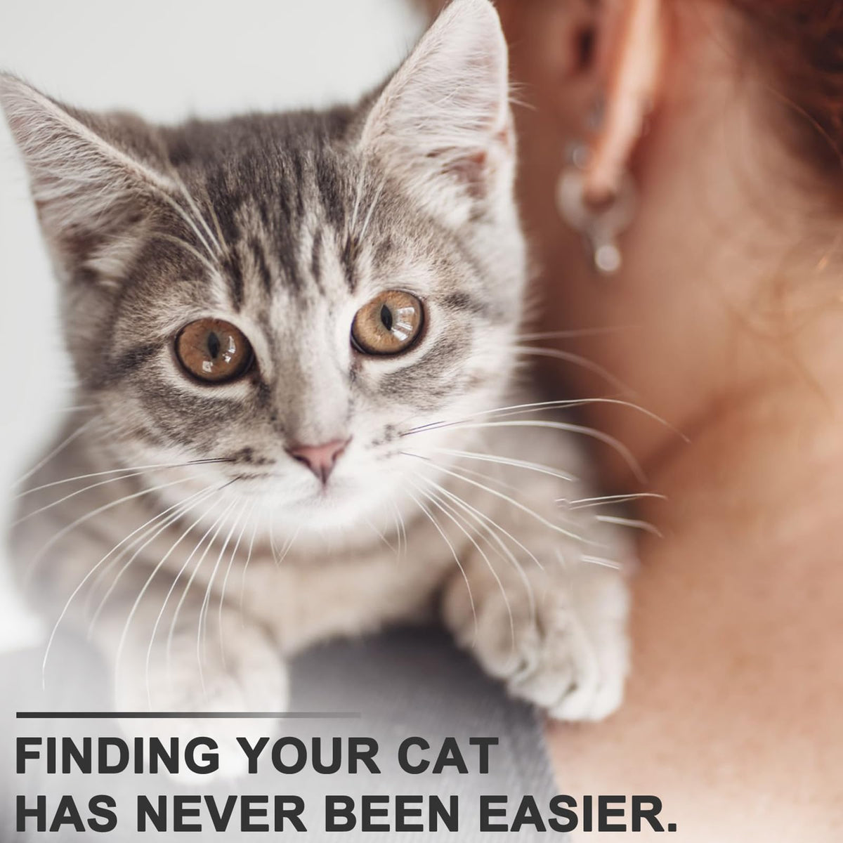 Reflective AirTag Cat Collar, Integrated Cat Collar with Air Tag Holder