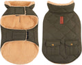 Warm Puffer Dog Coat Thick Plush Quilting Medium Winter Jacket