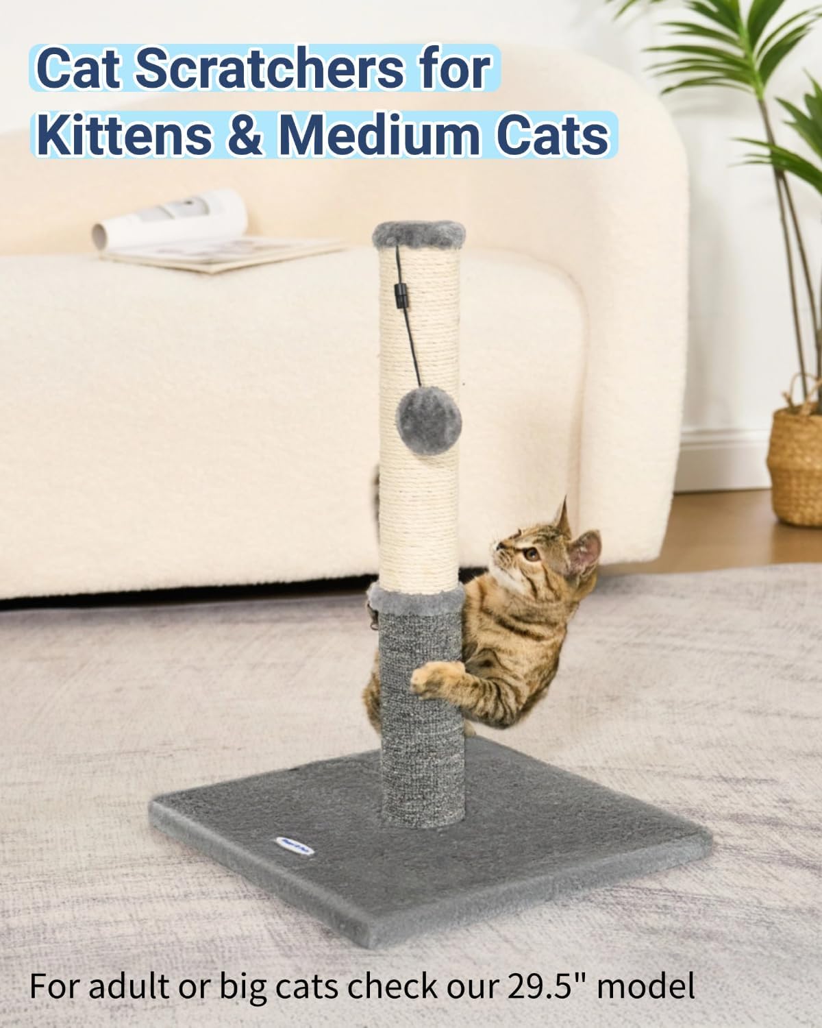 Cat Scratching Post, Cat Scratchers For Indoor Cats With Toys