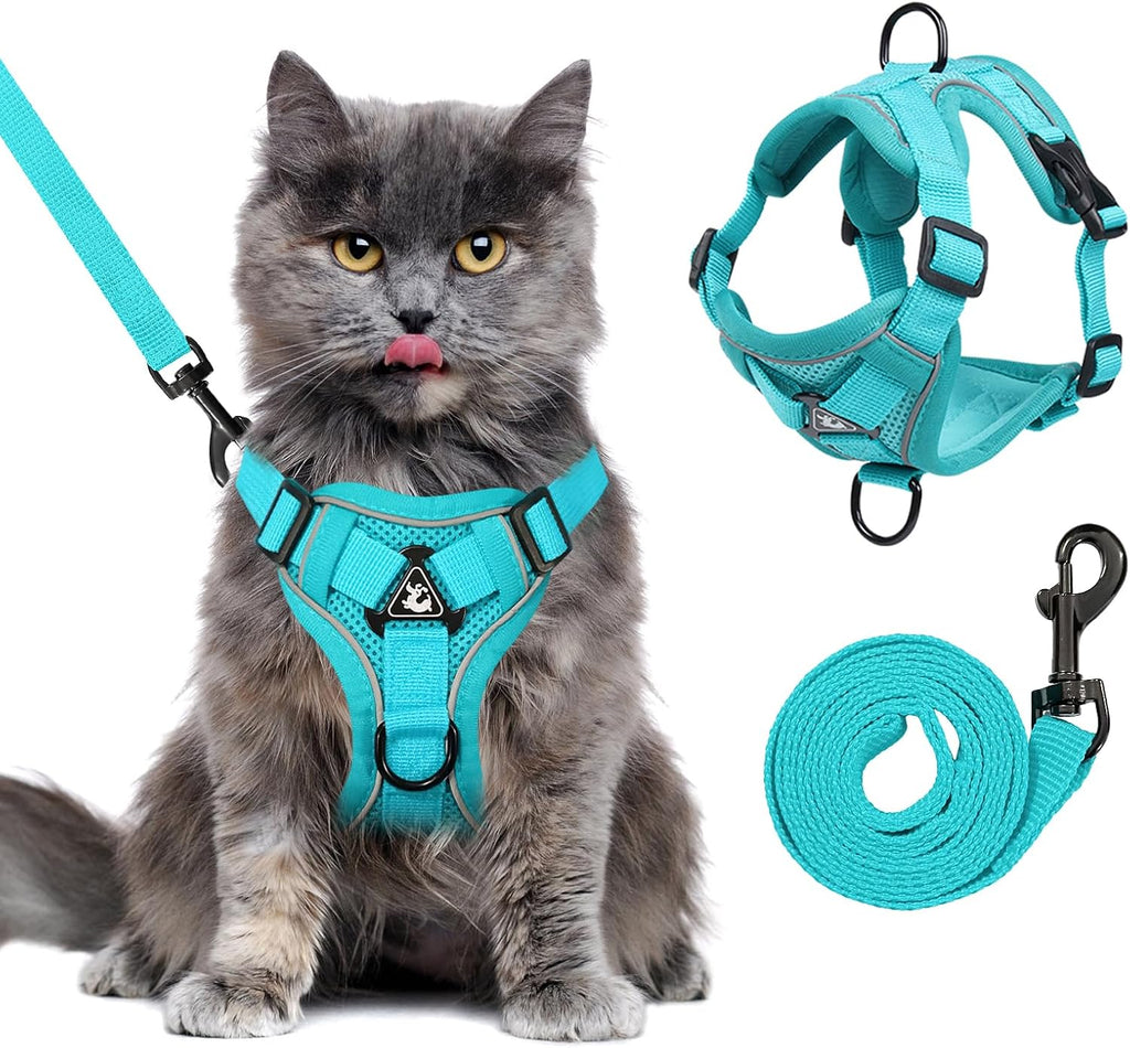XL Cat Harness Escape Proof for Heavy Cats Adjustable for Extra Large Cats