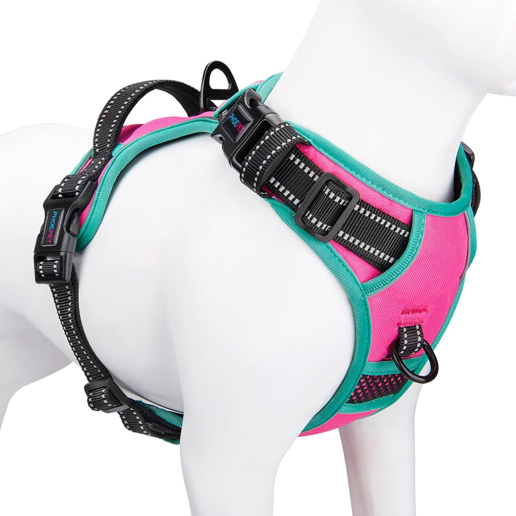PHOEPET Upgraded No Pull Dog Harness, Reflective Adjustable Vest
